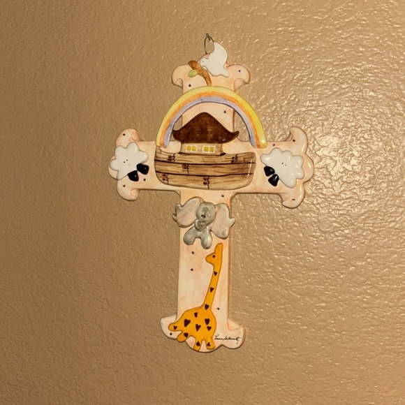 Cross nursery Wall Decor - Noah’s Ark 12.5”long and 9” wide - Picture 2 of 16